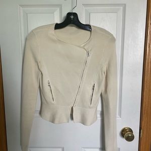 BCBG Maxazria peplum cardigan/top